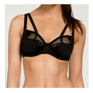 Louisa Bracq Black Serie Full Cup Bra sz 40 I